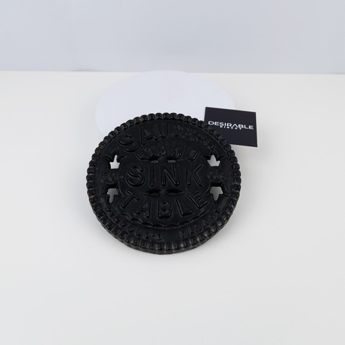 Vintage cast iron trivet - cast,
