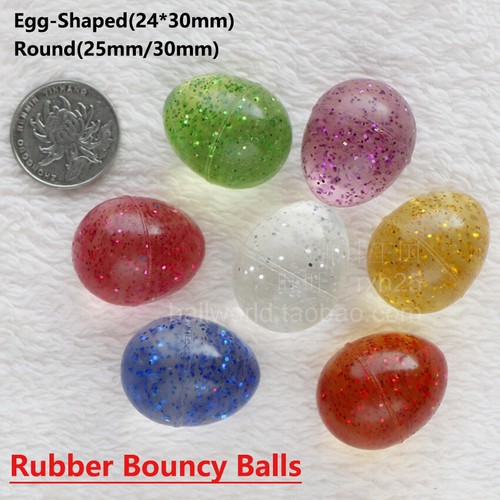 Egg shaped round rubber - rubber, bouncy