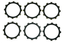 Clutch plate set, friction