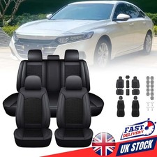 5-seat Front+Rear Full Set Car Leather Seat Covers For Honda Accord CR-V HR-V #F