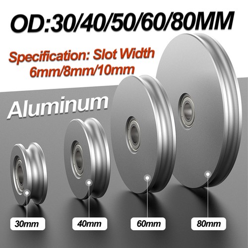 Groove aluminum pulley wheel - u-groove,