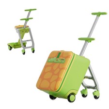 JoviKids 3-in-1 Ride On Luggage – JoyRide Kids Suitcase & Stroller- Green