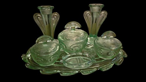 Bagley art deco glass - bagley,