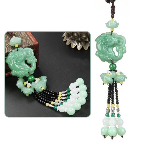 Green artificial gourd pendant - gourd,