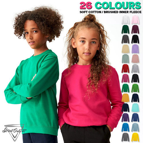 Soft cotton kids sweatshirt - soft,