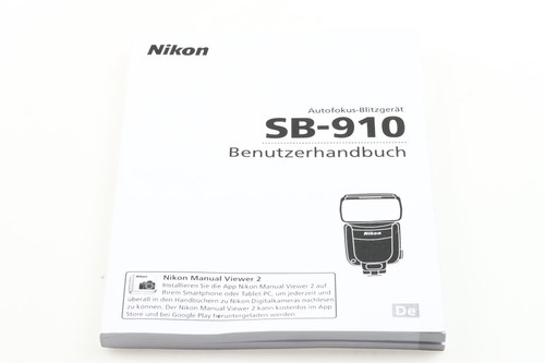 Nikon 910 user manual - nikon, sb-910