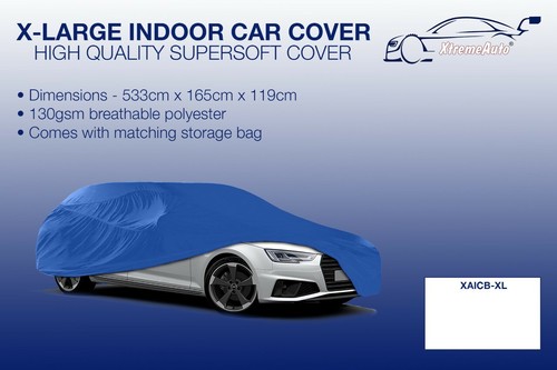 Blue indoor car cover - blue,