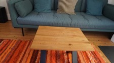 Small solid oak coffee table -