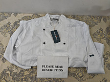 Portwest Somerset Chefs Jacket L/S, Size: M, Colour: White, C834WHRM