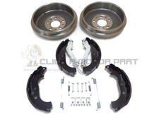 Rear 2 Brake Drums And Shoes
