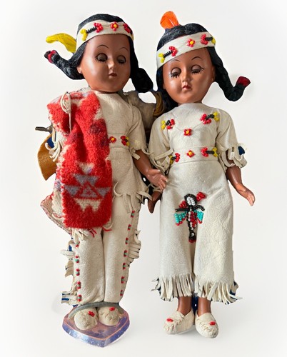 Pair vintage 1960s native - vintage,