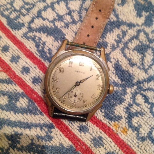 Ww2 gents wristwatch gold - ww2,