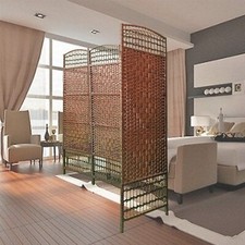 Oriental Furniture 6-Feet Tall Fiber Weave Room Divider Separator Privacy Screen