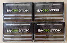 4 x vintage TDK SA-C90 Audio