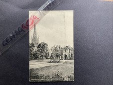 Norwich Cathedral From Bishop’s Palace Gardens Printed Postcard Unused