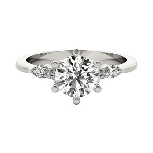 Diamond woman engagement - woman, ring