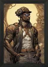 Steampunk Framed Wall Art