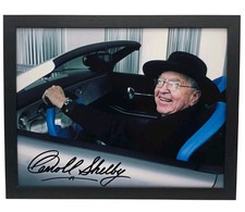 Framed Carroll Shelby Signed