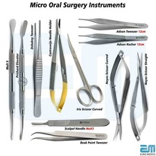 Dental Castroviejo Needle Holder Surgery Kit Scissors Micro Surgical Instruments