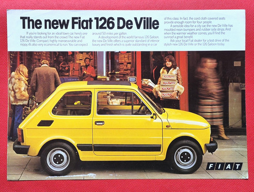 1977 new fiat 126 - fiat,