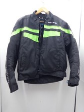 Men's Spada black motorbike jacket with impact defence protection size L