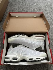Mens Nike Air Max TN Tuned 1 Triple White UK10.5