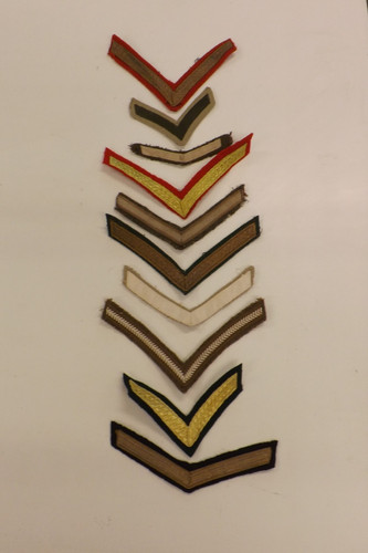 Military cloth badges - 10,