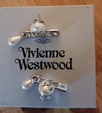Authentic Vivienne Westwood Claude Earrings Boxed No receipt 