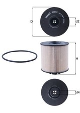 MAHLE KX 67/2D Fuel Filter for