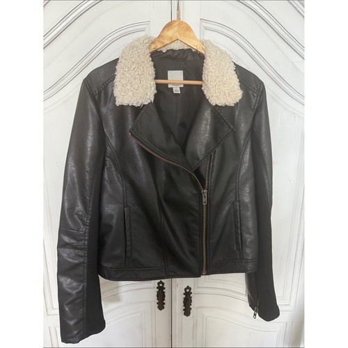 Halogen vegan leather moto - vegan,
