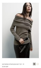 Zara Off The Shoulder Knit Top