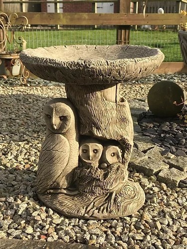 Stone concrete owl - stone,
