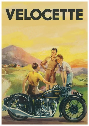 Velocette poster 1930 - velocette, 1936