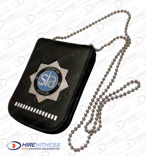 Security badge blue - security, neck