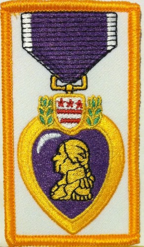 Purple heart medal embroidered - medal,