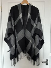 Primark Poncho / Shawl Grey &