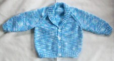 Handmade baby cardigan with