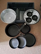 Camping pans and washing up box/drainer