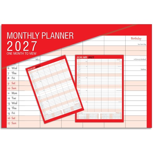 2027 one month - month, view
