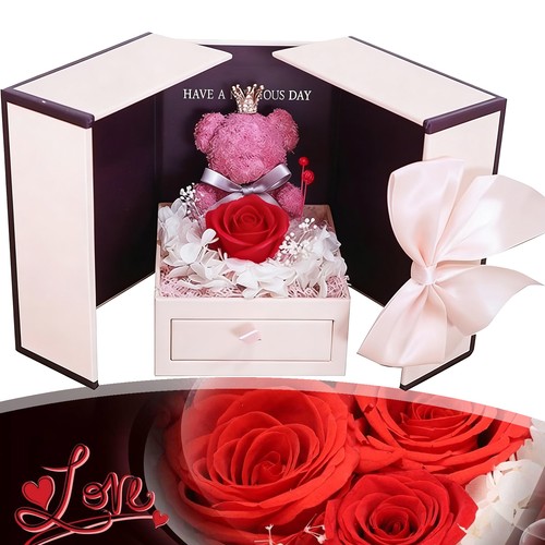 Preserved red rose moss - preserved,
