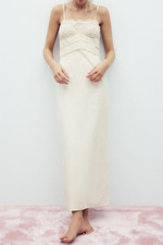 Zara Lace Embroidery Midi