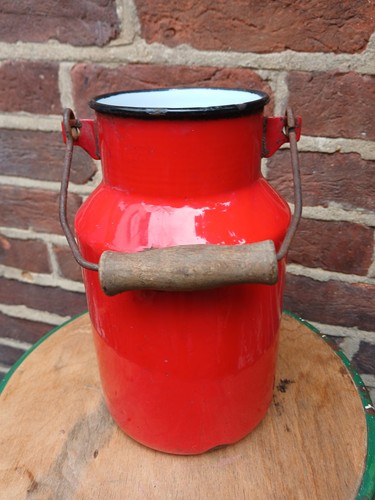 Vintage red enamel - vintage, jug