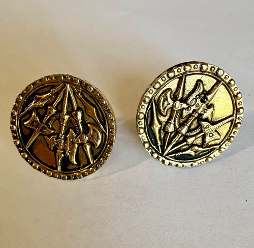 Vintage kent gold tone round - vintage,