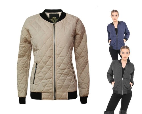 Ladies women quilted padded - quilted,
