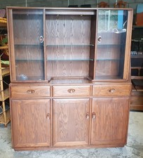ERCOL WINDSOR SIDEBOARD DISPLAY CABINET IN GOLDEN DAWN        DELIVERY AVAILABLE