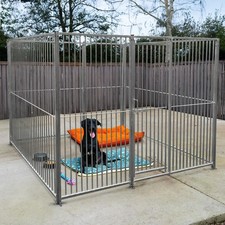 Dog run panels galvanised - run,