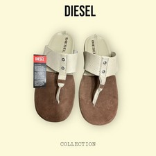 Diesel Leather Beige Brown  Sandals Size 11