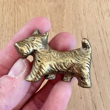Vintage Brass Scottie Dog