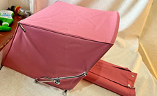 Silver Cross Kensington Coach Built Pram Hood and Apron in Rose Pink  Slight 2nd