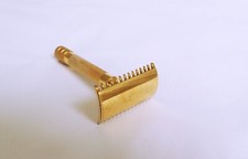 Vintage Single Ring / Old Type Razor Gold plated 1920 G in D